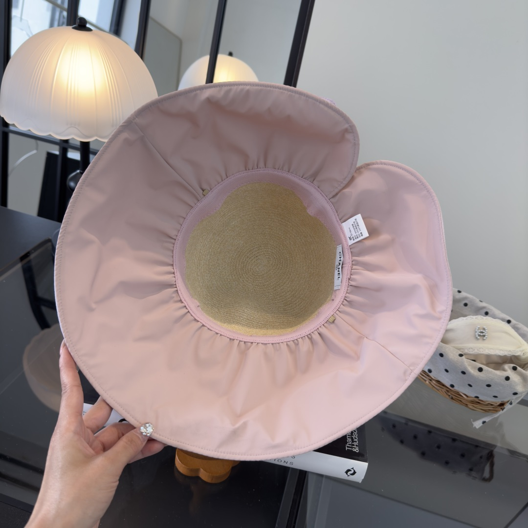 PChanel香奈儿新款蝴蝶结盆帽，高端定制，头围57cm