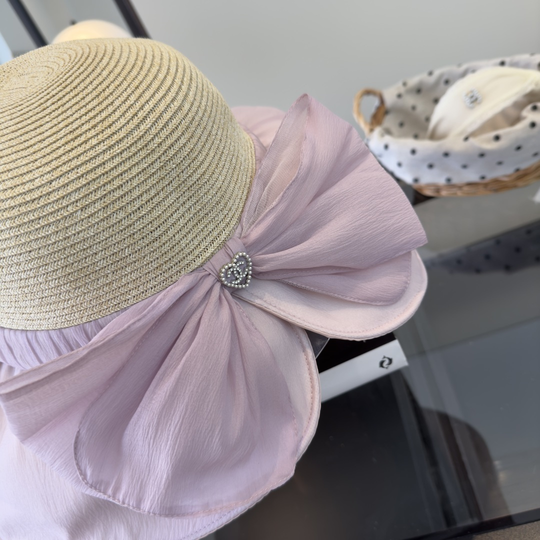 PChanel香奈儿新款蝴蝶结盆帽，高端定制，头围57cm