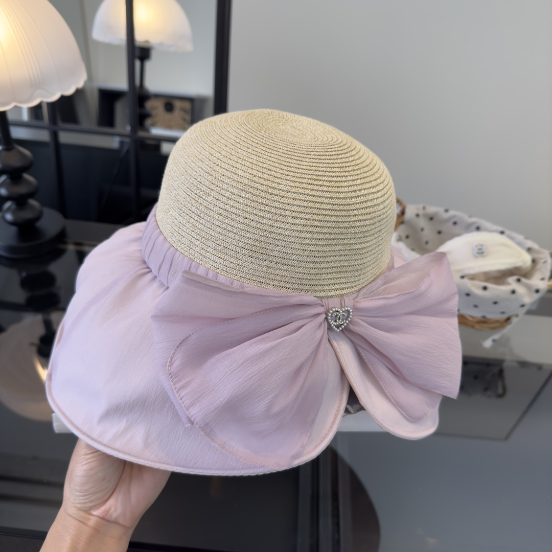 PChanel香奈儿新款蝴蝶结盆帽，高端定制，头围57cm