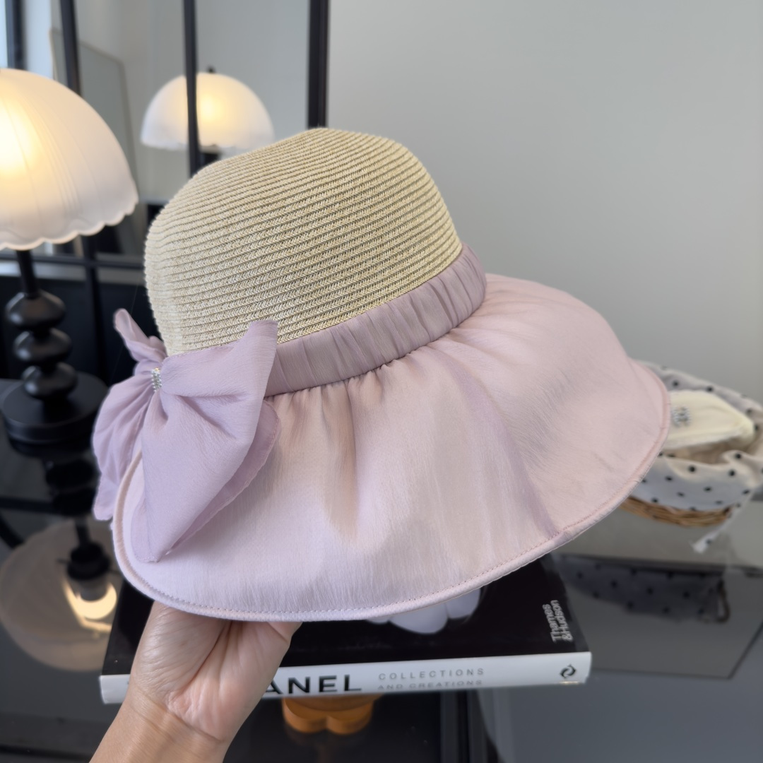 PChanel香奈儿新款蝴蝶结盆帽，高端定制，头围57cm
