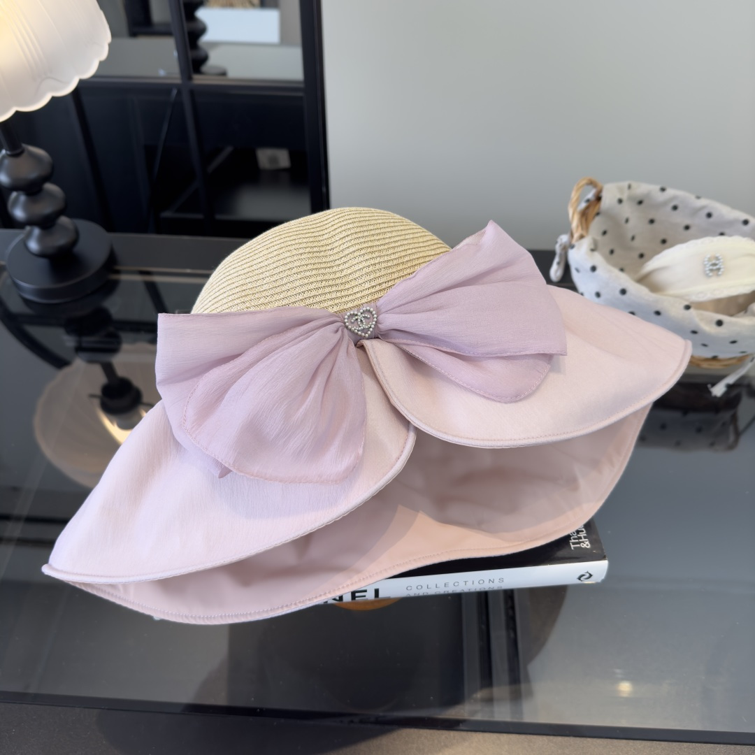 PChanel香奈儿新款蝴蝶结盆帽，高端定制，头围57cm