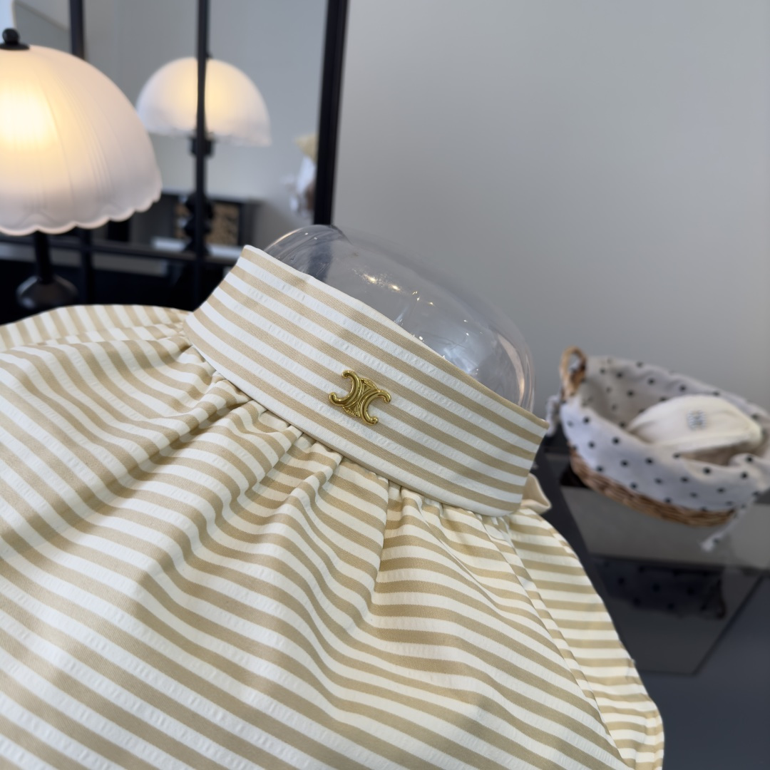 PCeline赛琳新款条纹空顶，头围57cm