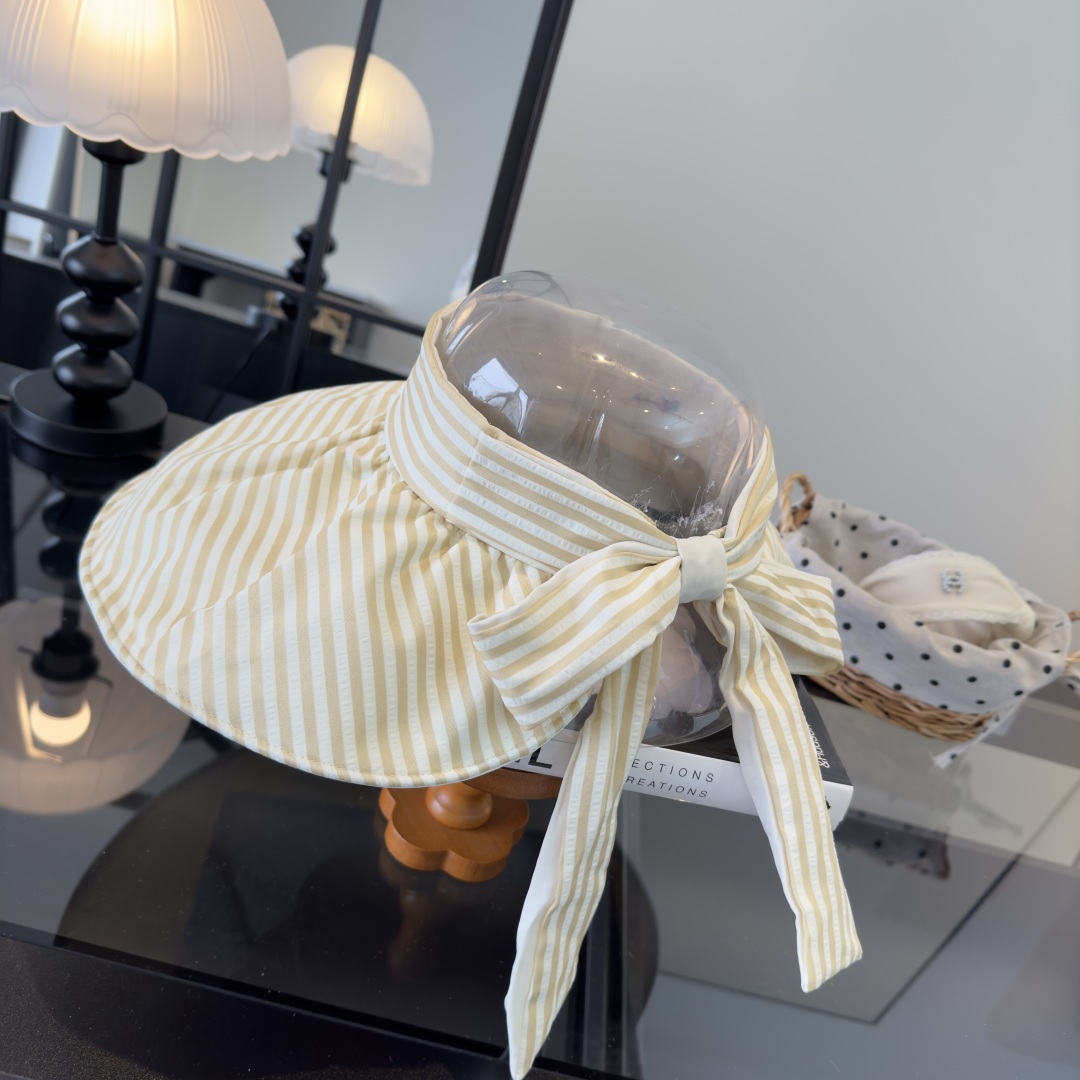 PCeline赛琳新款条纹空顶，头围57cm