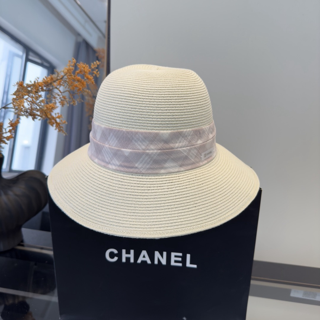 PChanel香奈儿新款草帽，日本纸草制作，跑量王，头围57cm
