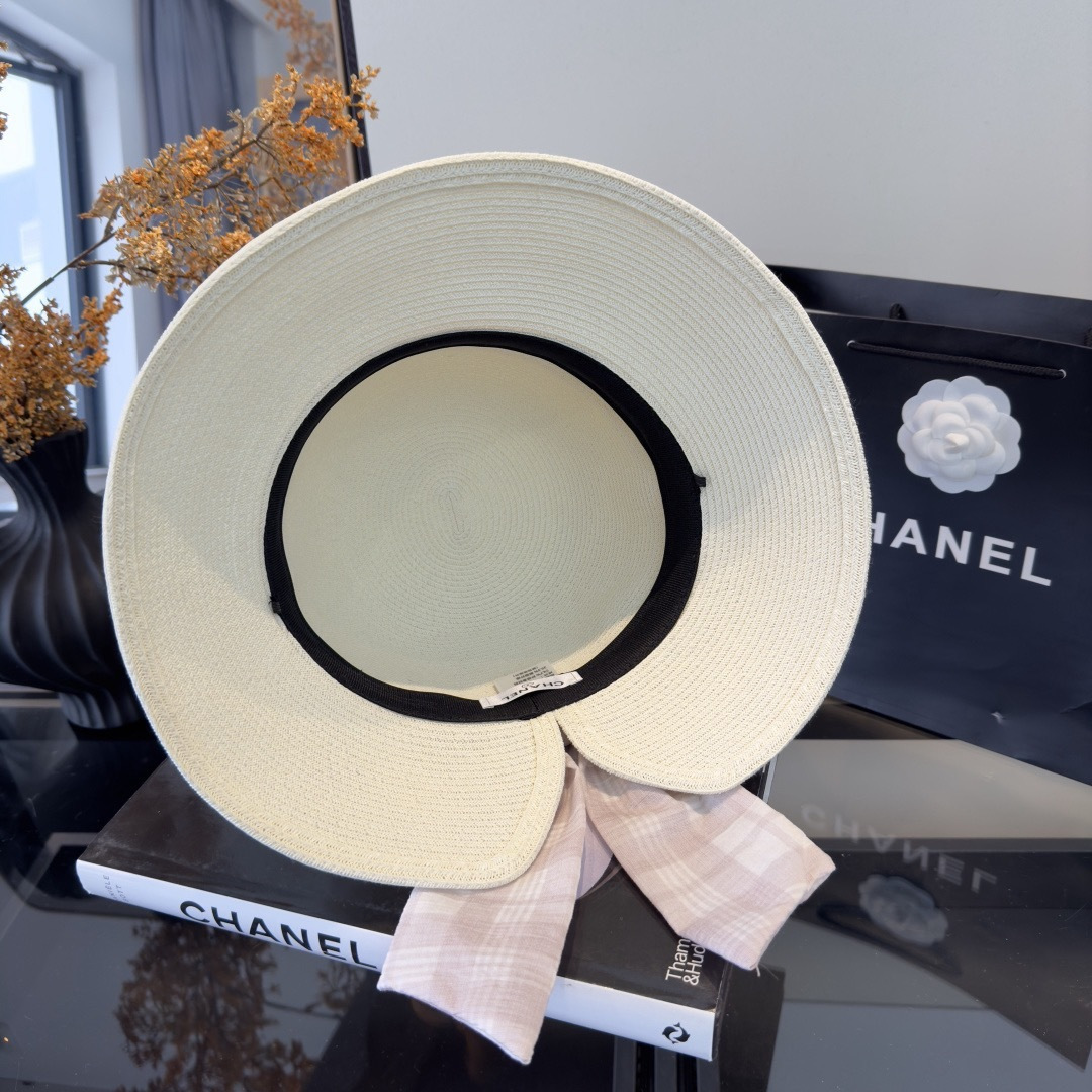 PChanel香奈儿新款草帽，日本纸草制作，跑量王，头围57cm