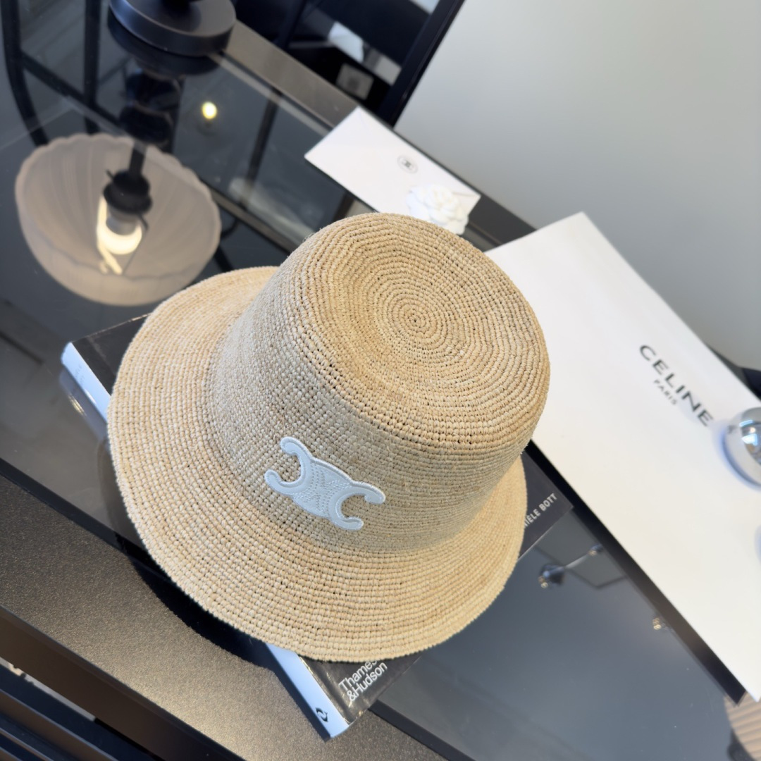 Celine Celine赛琳新款夏款礼帽，草帽，小清新 头围57cm