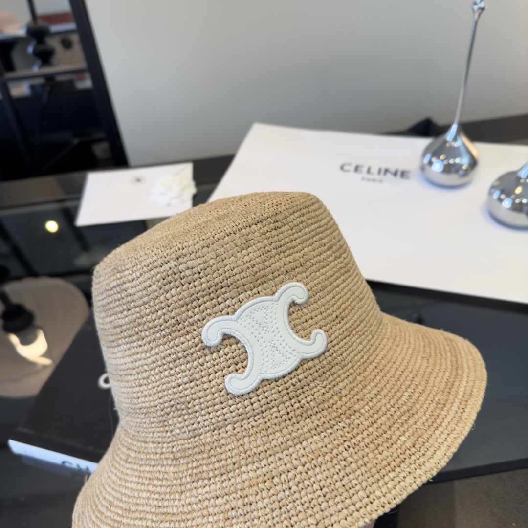 Celine Celine赛琳新款夏款礼帽，草帽，小清新 头围57cm