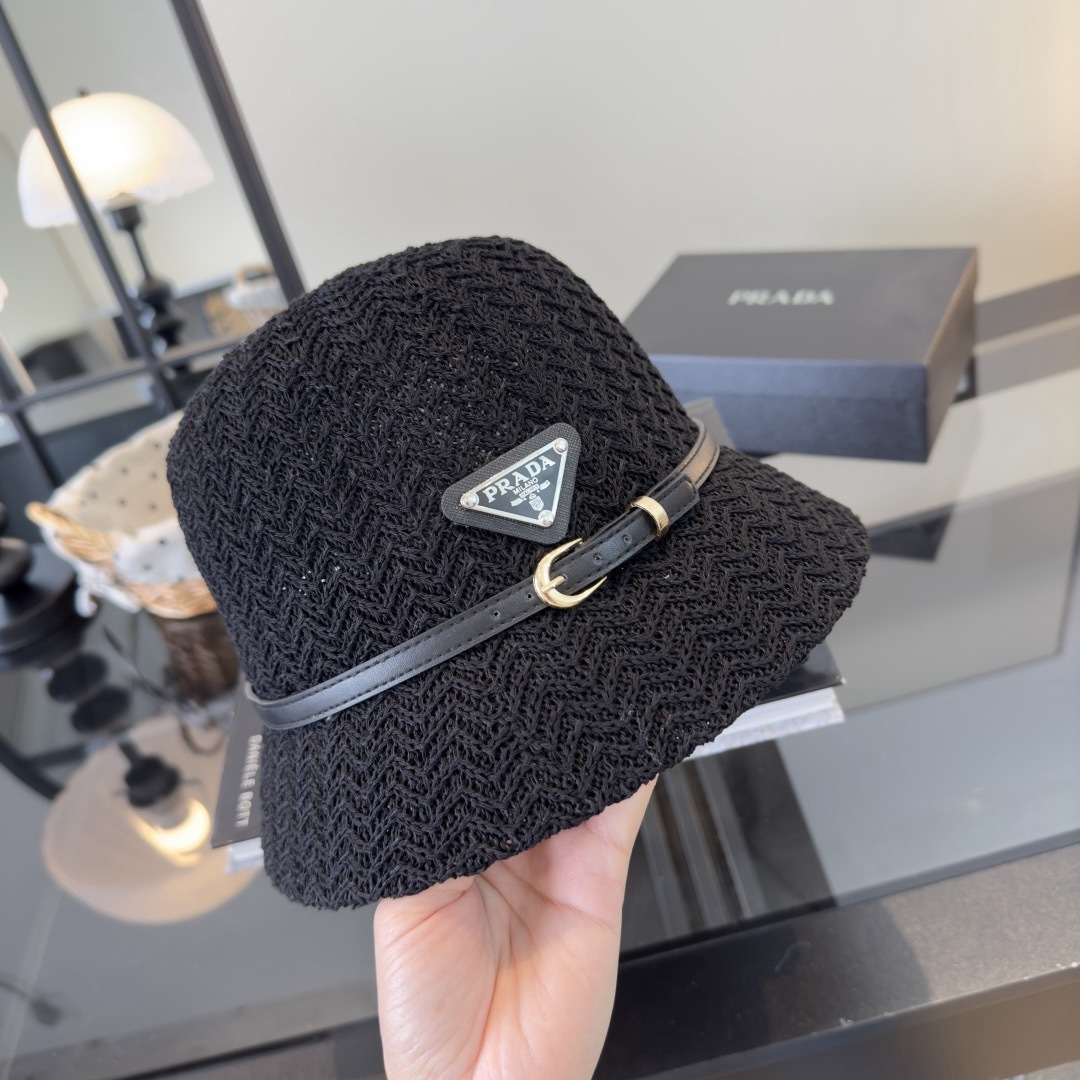 Prada 普拉达新款渔夫帽，可折叠，头围57cm