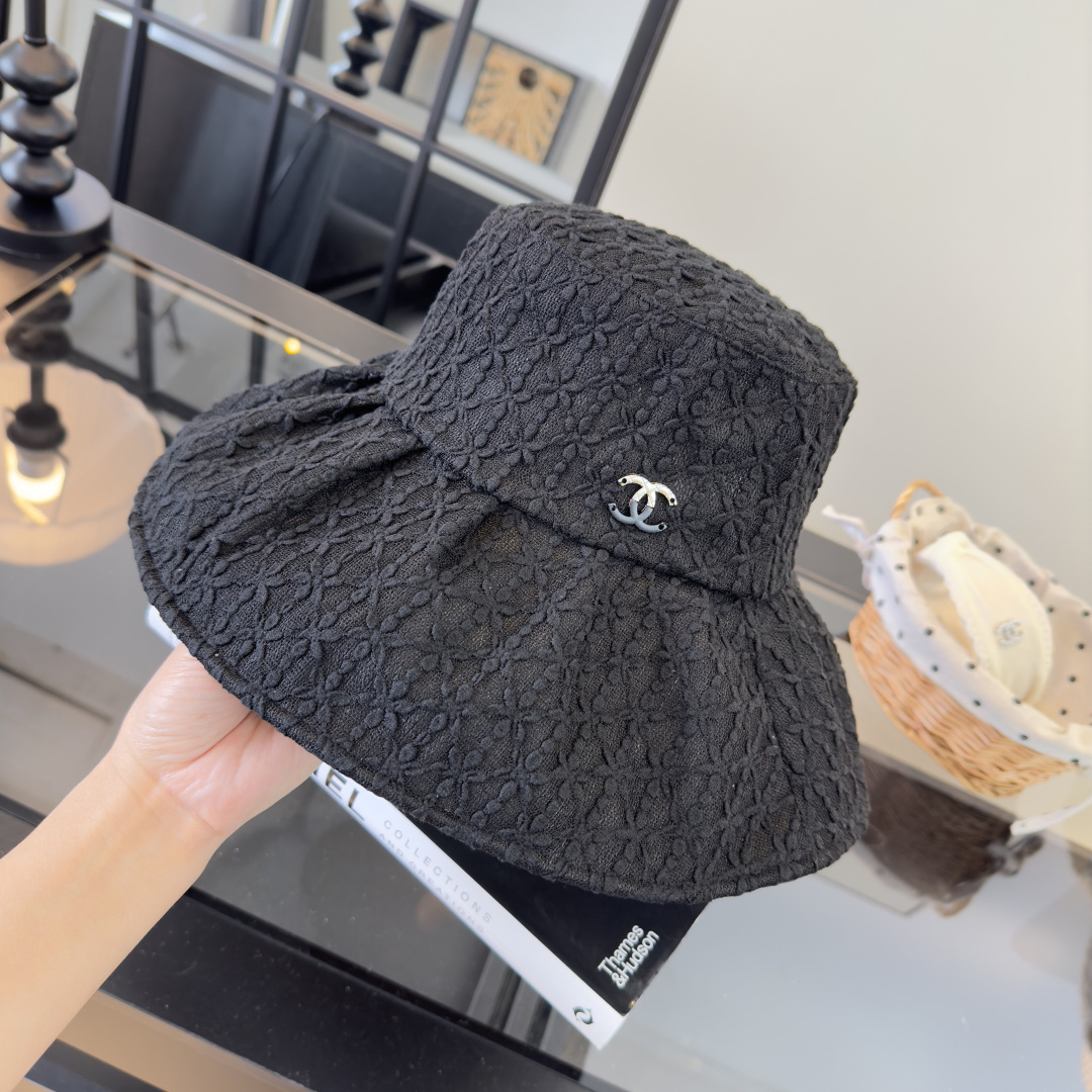 Chanel Chanel香奈儿新网纱菱格渔夫帽，高端定制，头围57cm