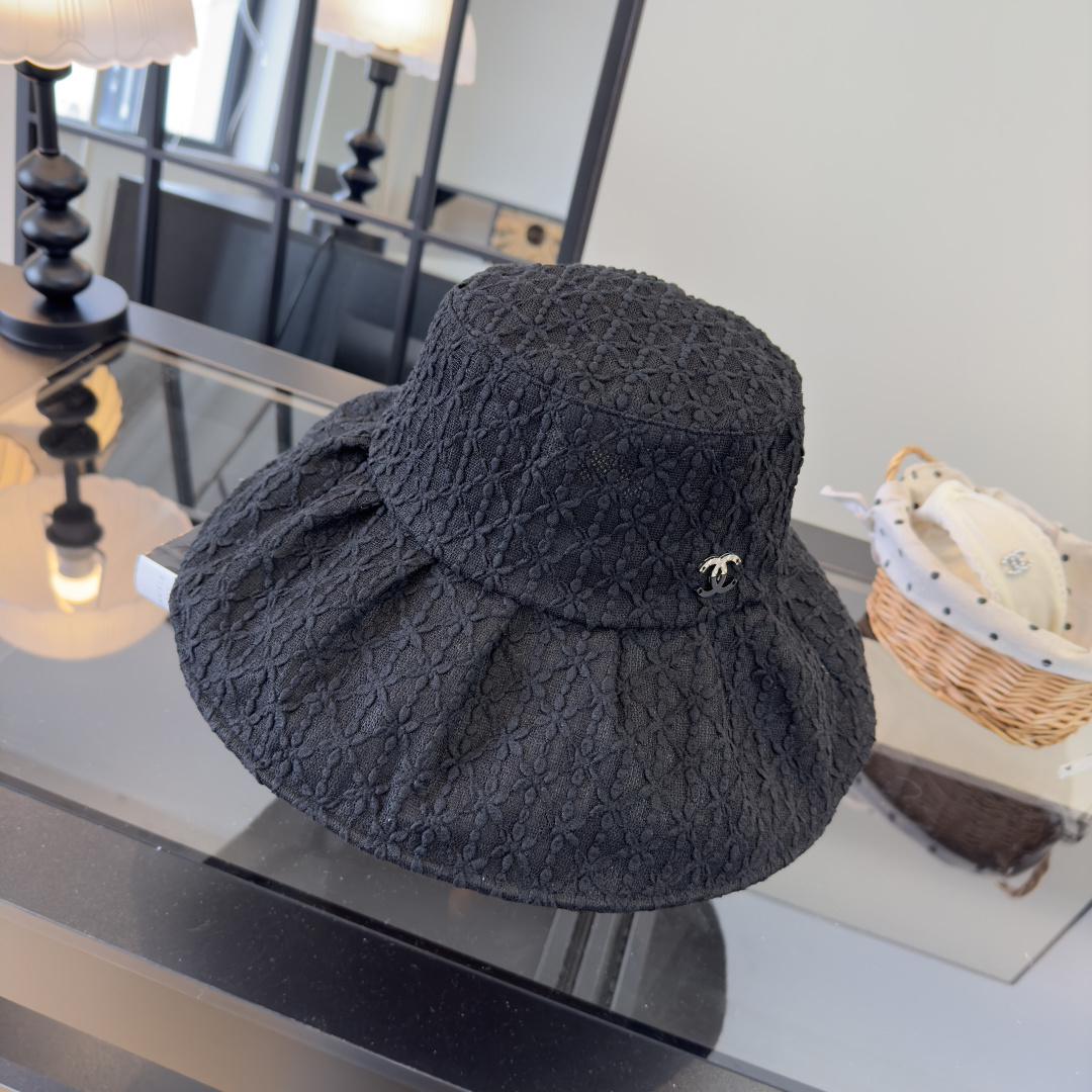 Chanel Chanel香奈儿新网纱菱格渔夫帽，高端定制，头围57cm