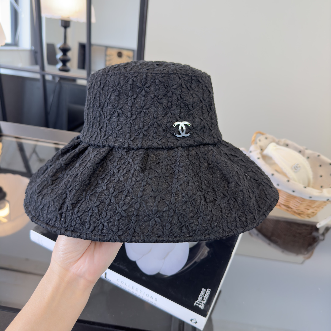 Chanel Chanel香奈儿新网纱菱格渔夫帽，高端定制，头围57cm