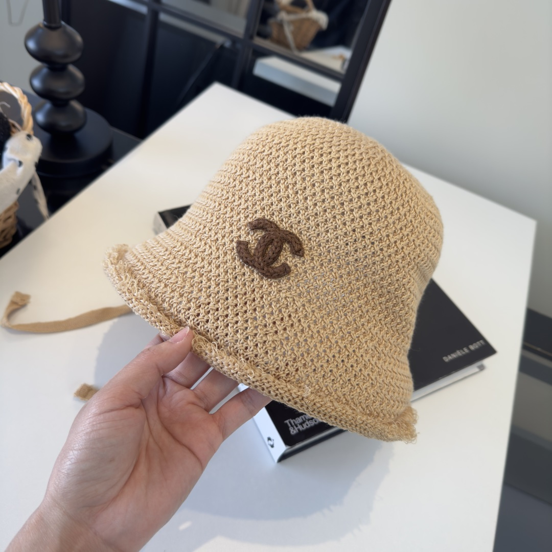 PChanel香奈儿新款针织渔夫帽 头围57cm