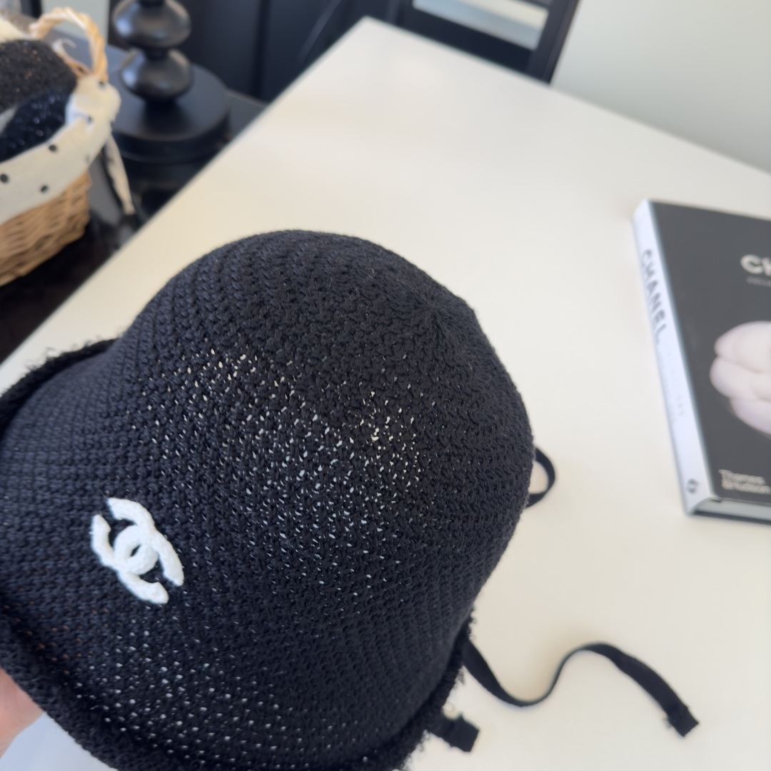 PChanel香奈儿新款针织渔夫帽 头围57cm