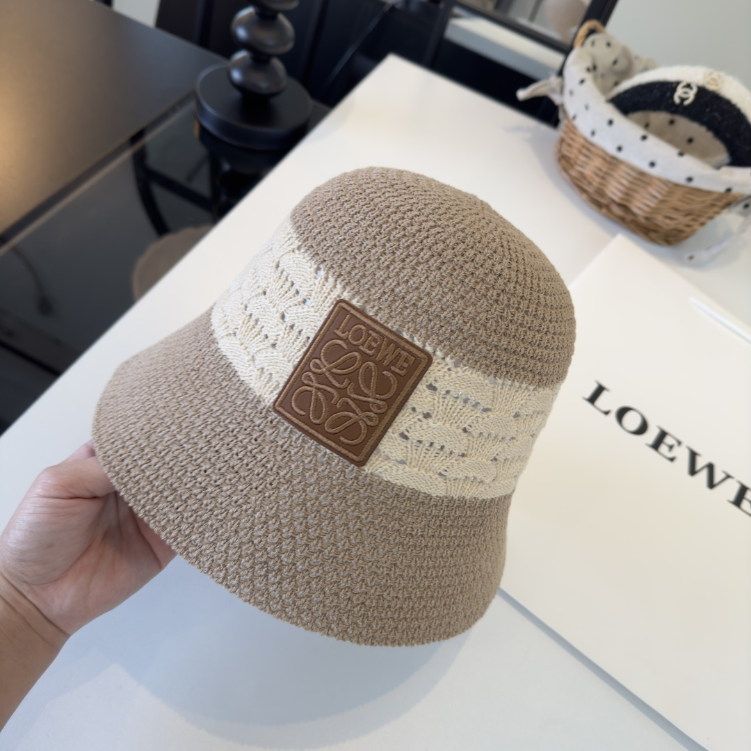 P罗意威新款针织遮阳渔夫帽，可折叠， 头围57cm