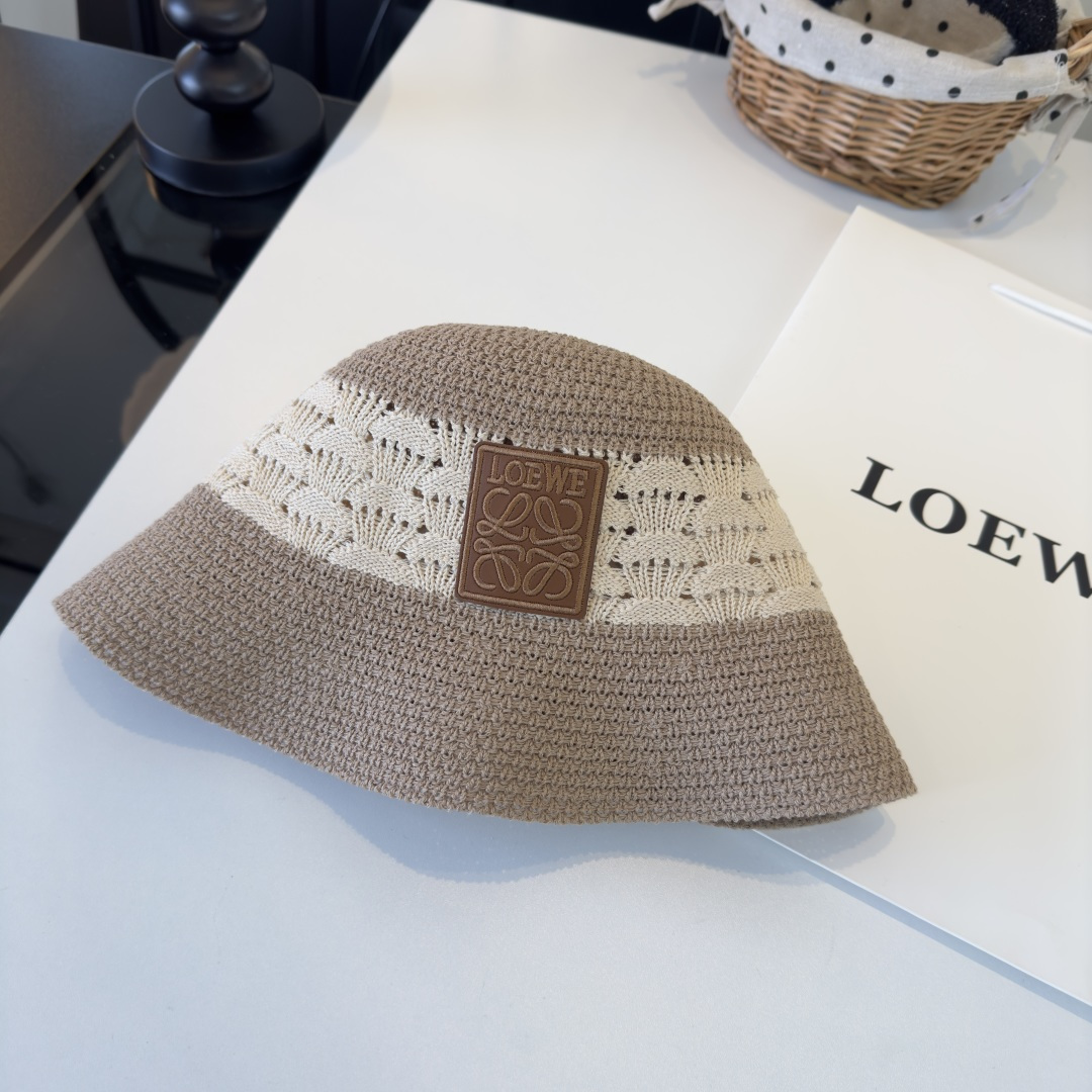 P罗意威新款针织遮阳渔夫帽，可折叠， 头围57cm