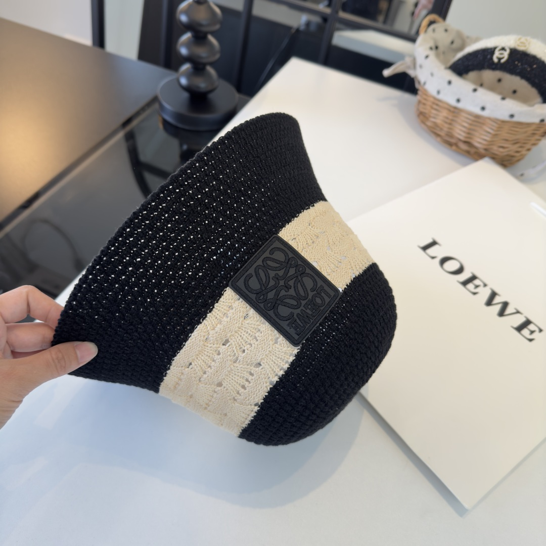 P罗意威新款针织遮阳渔夫帽，可折叠， 头围57cm