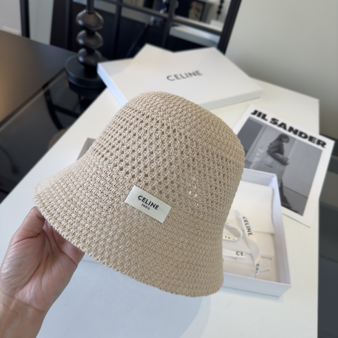 PCeline赛琳新款遮阳渔夫帽，时尚百搭，轻盈透气！