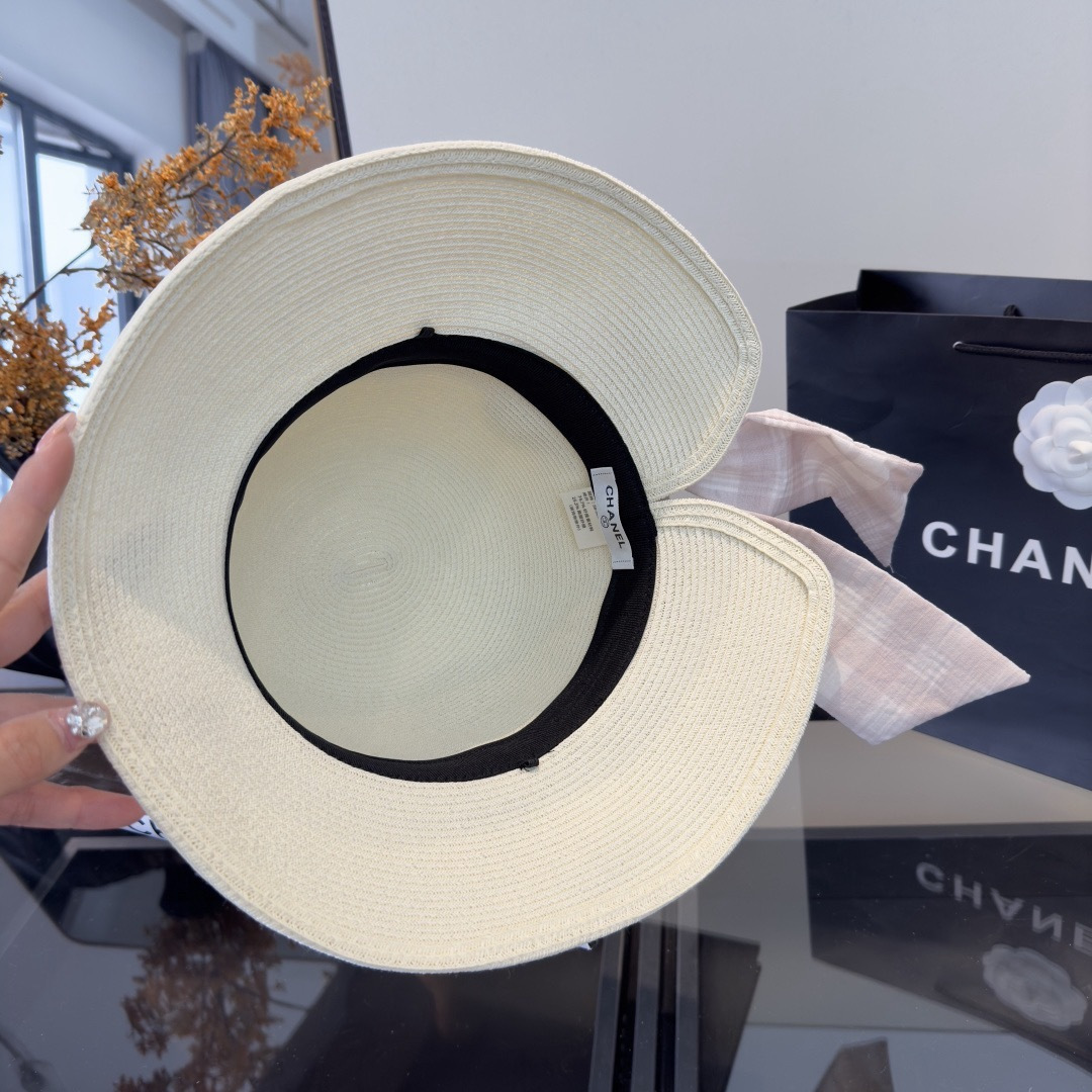 PChanel香奈儿新款草帽，日本纸草制作，跑量王，头围57cm