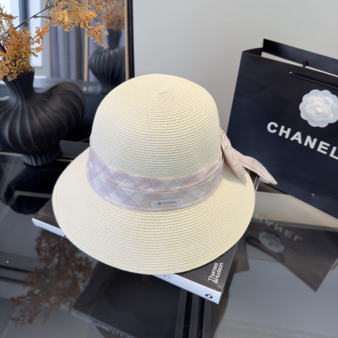 PChanel香奈儿新款草帽，日本纸草制作，跑量王，头围57cm