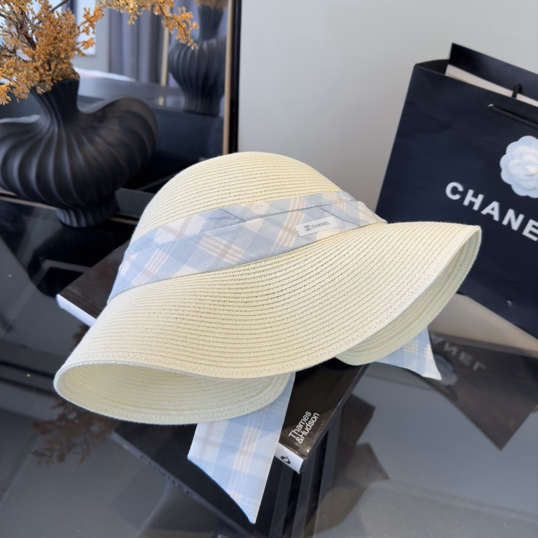 PChanel香奈儿新款草帽，日本纸草制作，跑量王，头围57cm