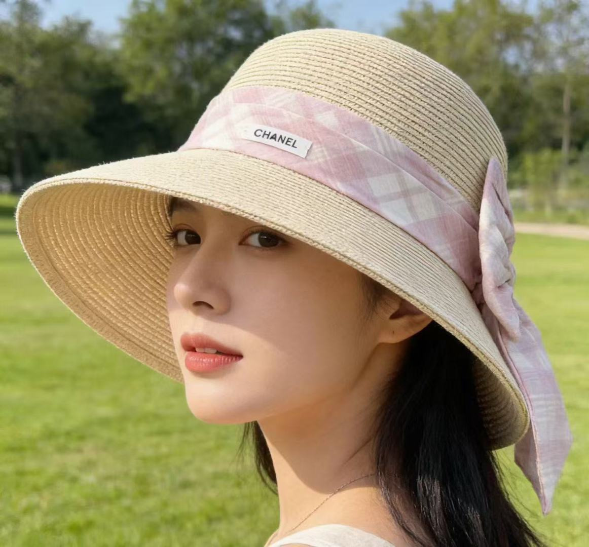 PChanel香奈儿新款草帽，日本纸草制作，跑量王，头围57cm