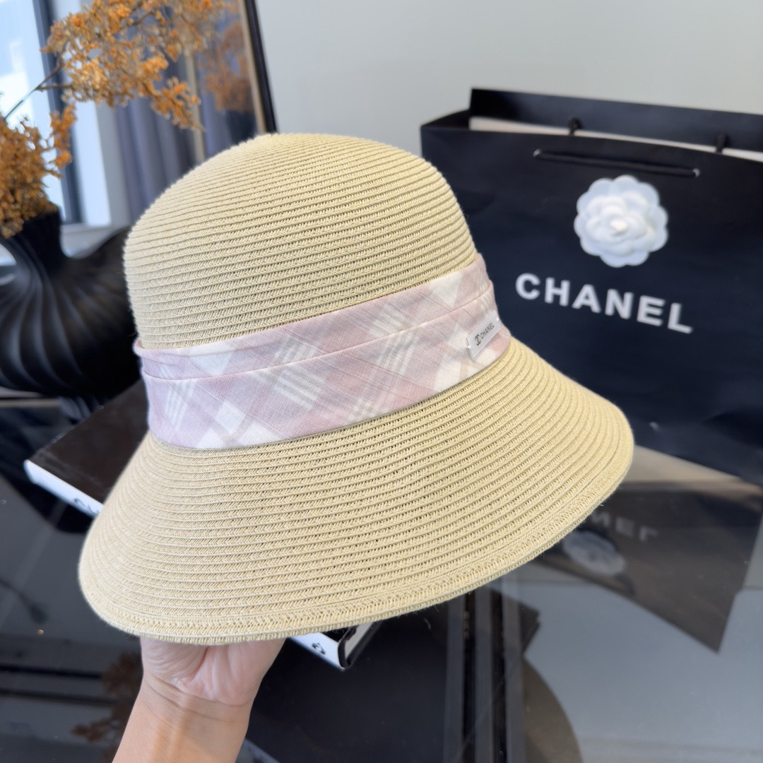 PChanel香奈儿新款草帽，日本纸草制作，跑量王，头围57cm