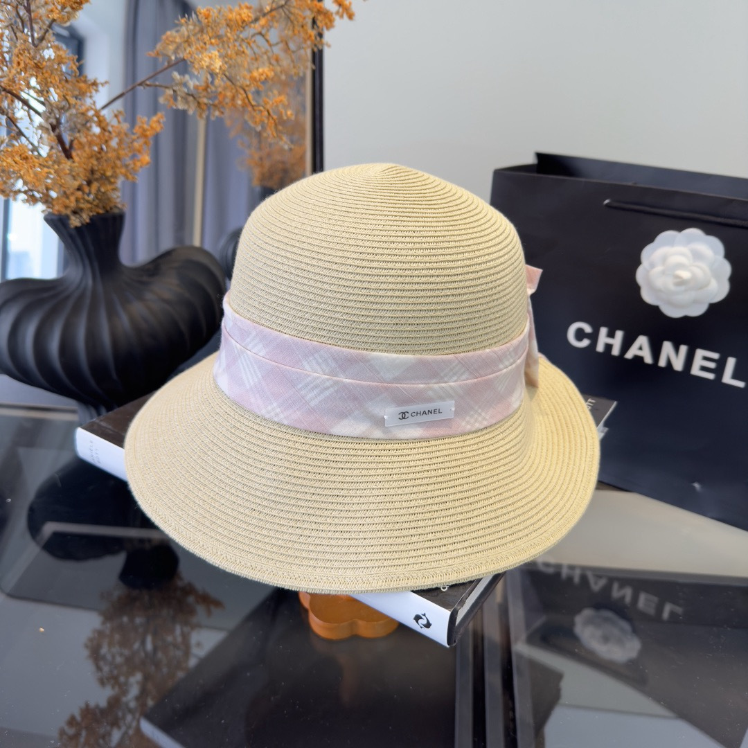 PChanel香奈儿新款草帽，日本纸草制作，跑量王，头围57cm