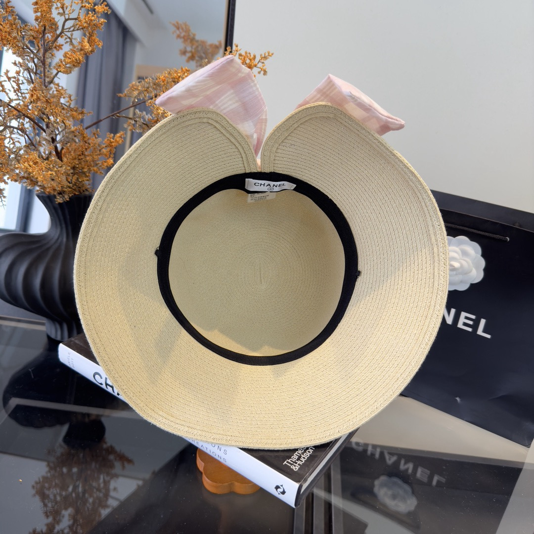 PChanel香奈儿新款草帽，日本纸草制作，跑量王，头围57cm