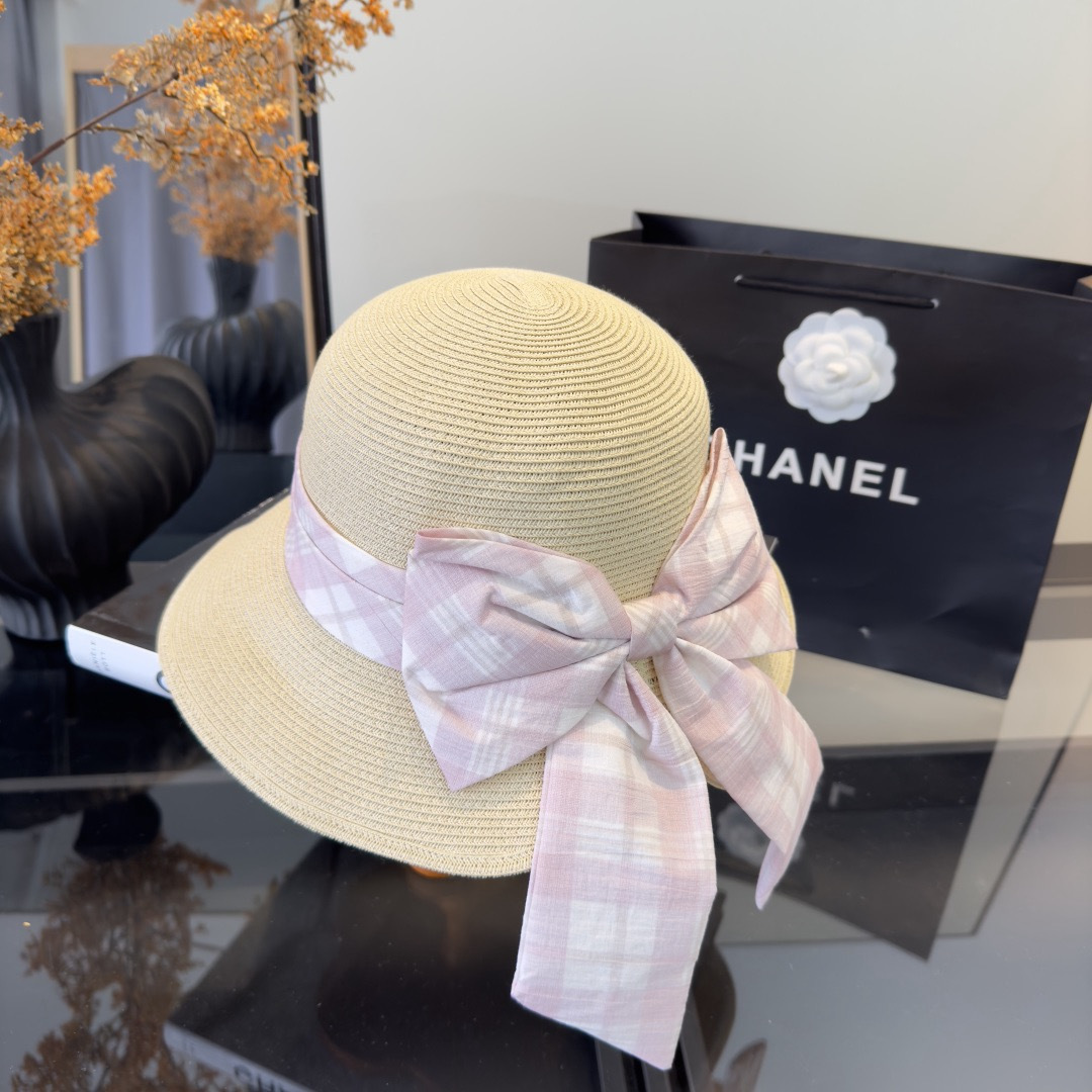 PChanel香奈儿新款草帽，日本纸草制作，跑量王，头围57cm
