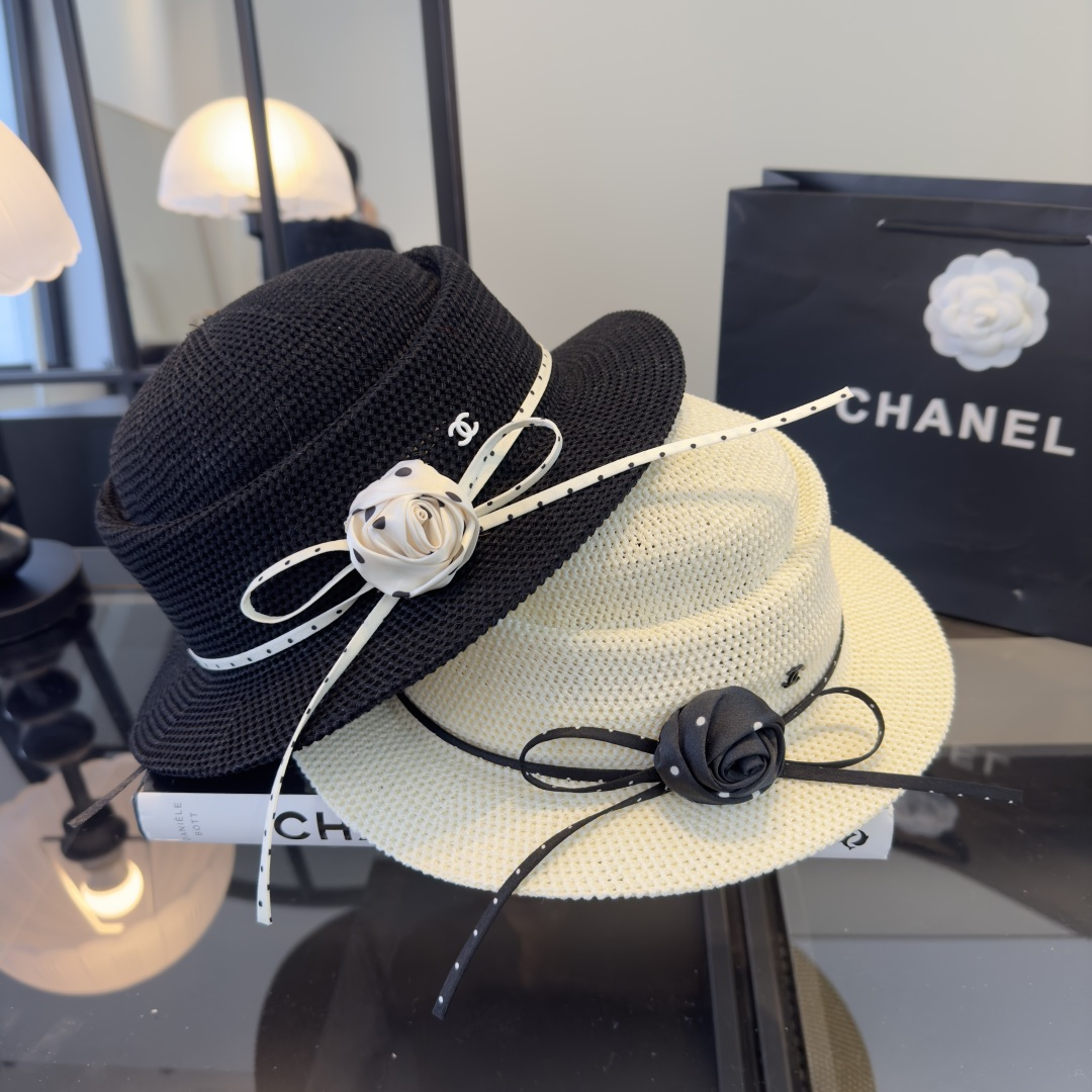 PChanel香奈儿新款名媛风范草帽，头围57cm