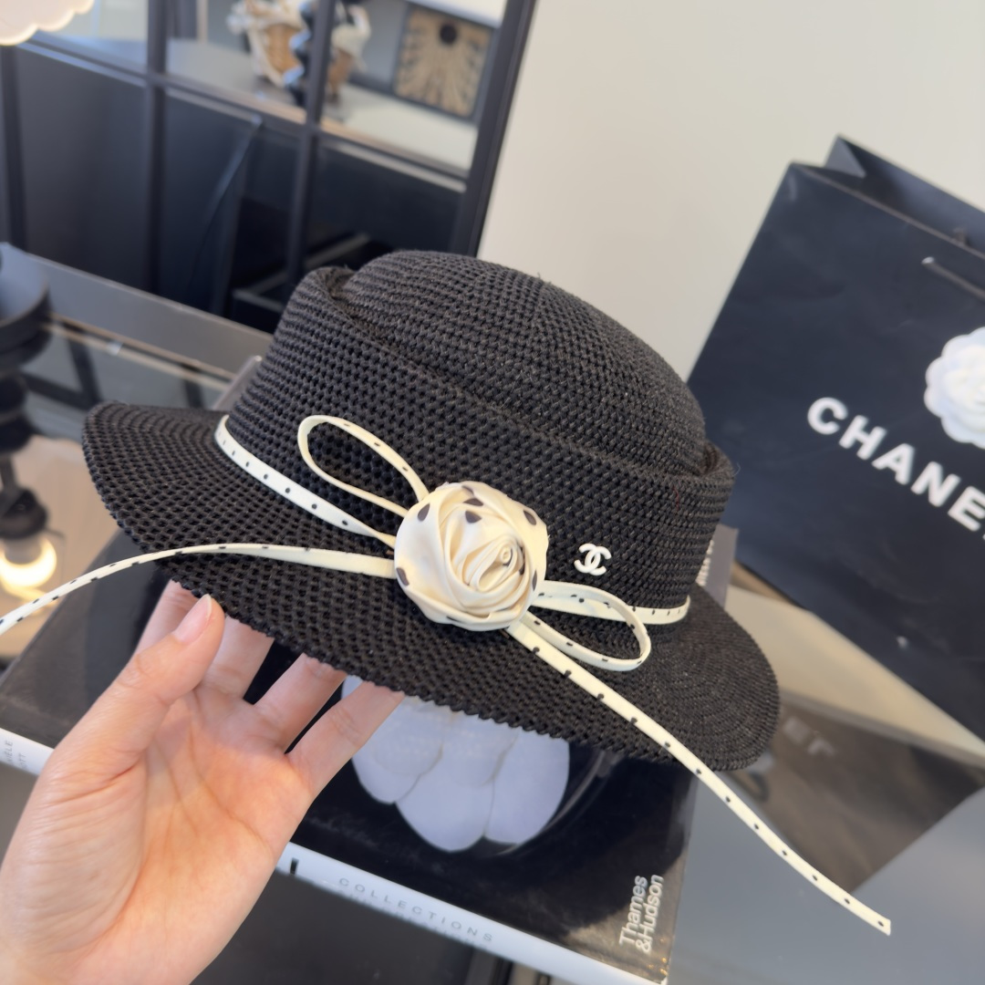 PChanel香奈儿新款名媛风范草帽，头围57cm
