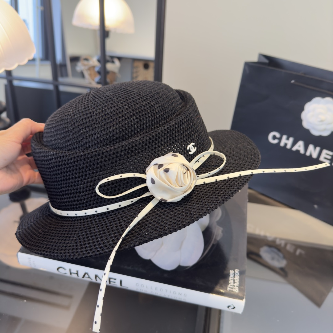 PChanel香奈儿新款名媛风范草帽，头围57cm