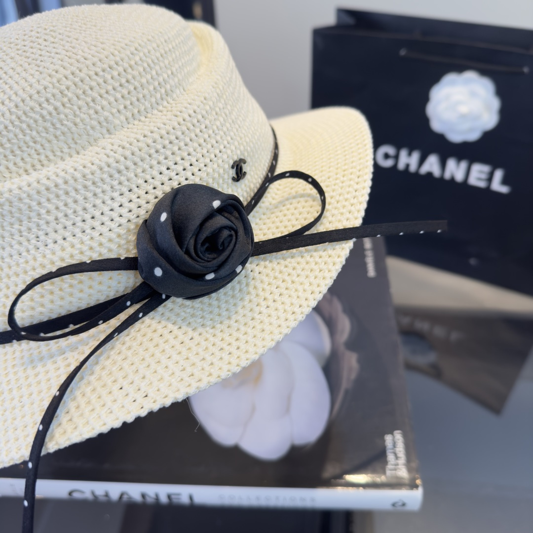 PChanel香奈儿新款名媛风范草帽，头围57cm