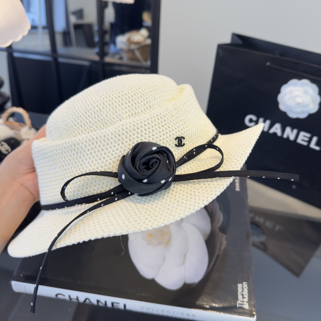 PChanel香奈儿新款名媛风范草帽，头围57cm