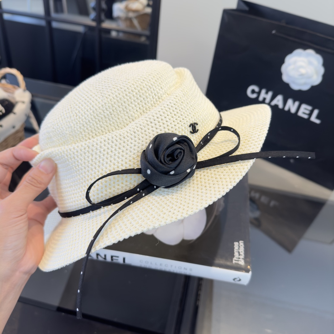 PChanel香奈儿新款名媛风范草帽，头围57cm