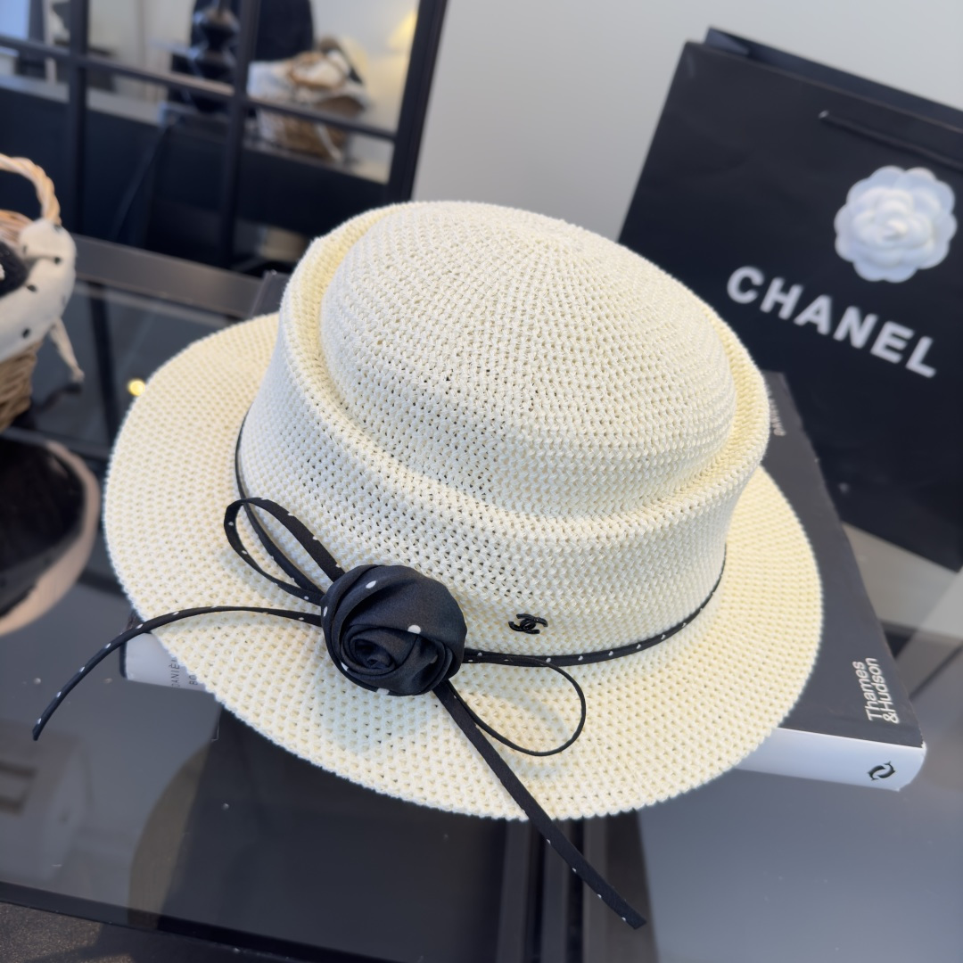 PChanel香奈儿新款名媛风范草帽，头围57cm
