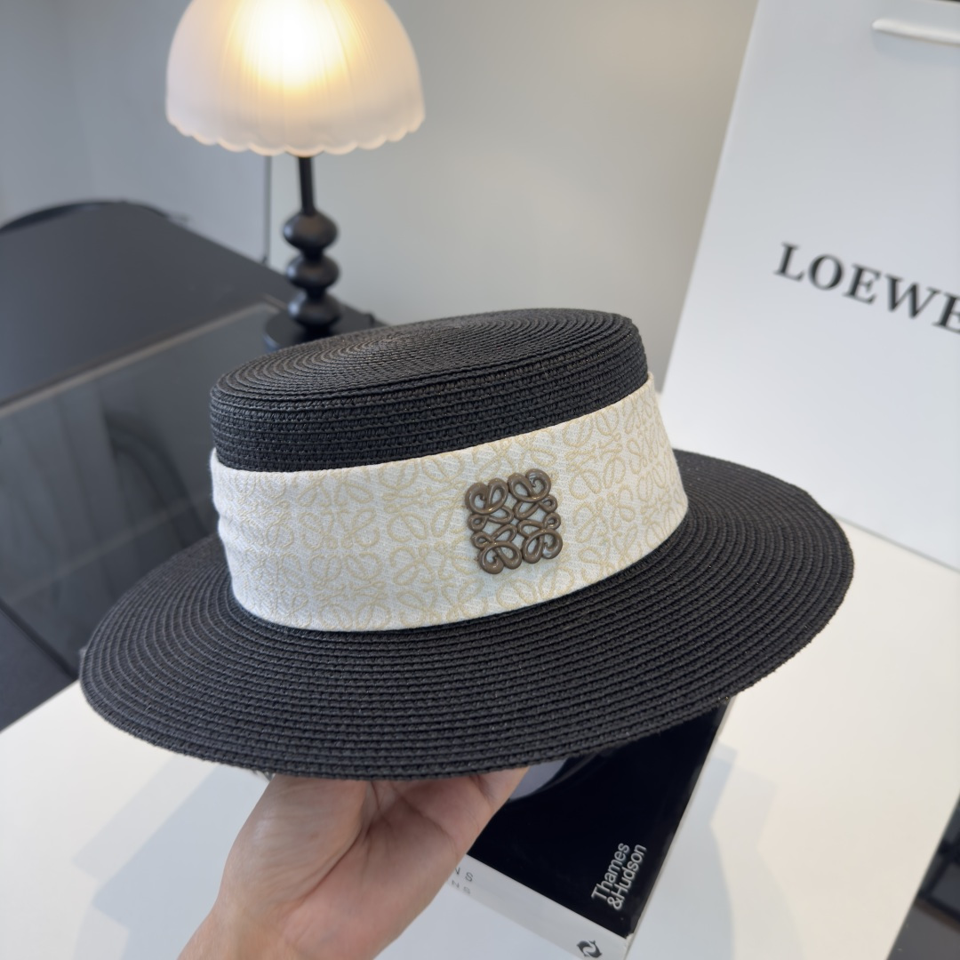 P罗意威新款平顶草帽，旅游必备！