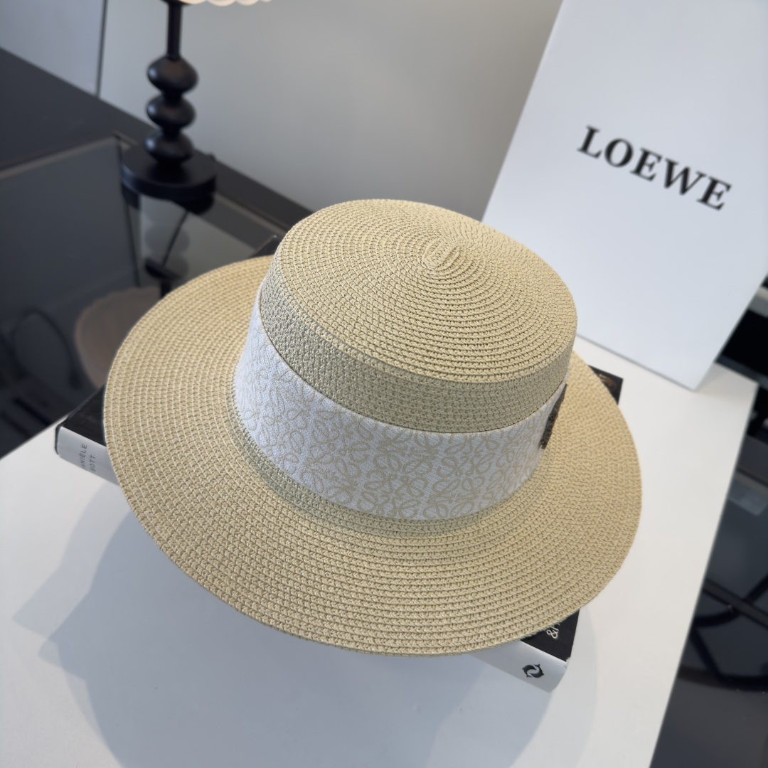 P罗意威新款平顶草帽，旅游必备！