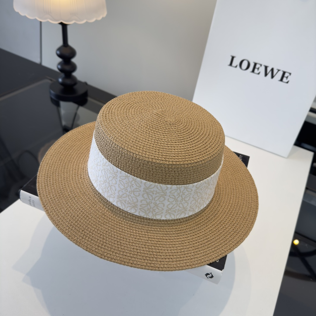 P罗意威新款平顶草帽，旅游必备！