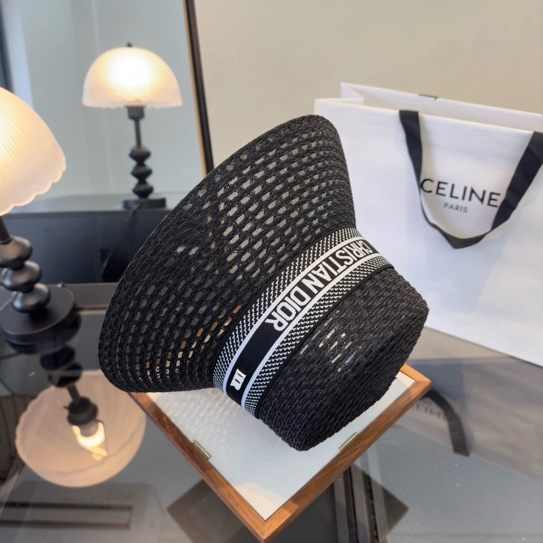 PDior迪奥草帽，镂空礼帽，头围57cm