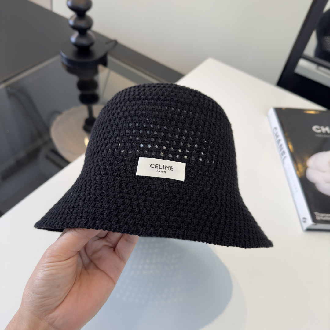 PCeline赛琳新款遮阳渔夫帽，时尚百搭，轻盈透气！