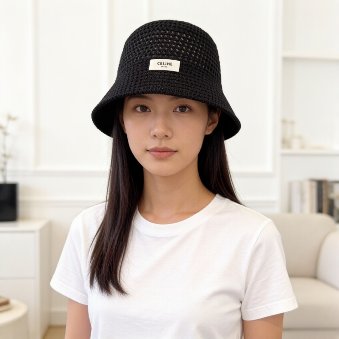 PCeline赛琳新款遮阳渔夫帽，时尚百搭，轻盈透气！