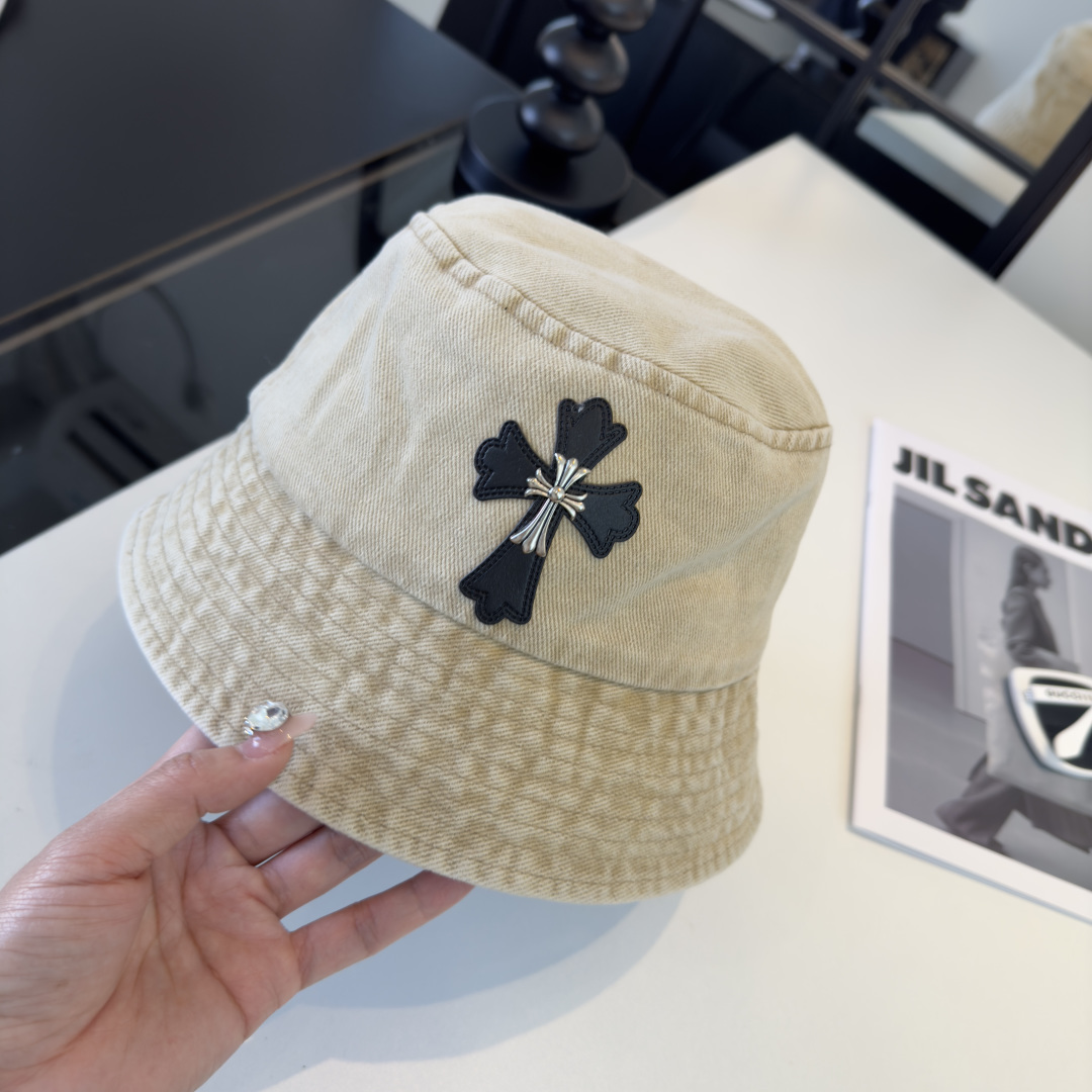 P克罗心新款遮阳渔夫帽，头围57cm