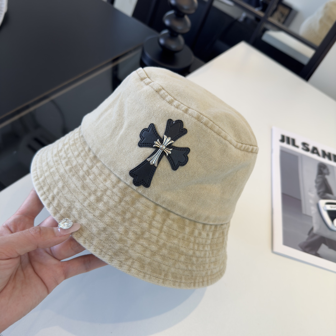 P克罗心新款遮阳渔夫帽，头围57cm