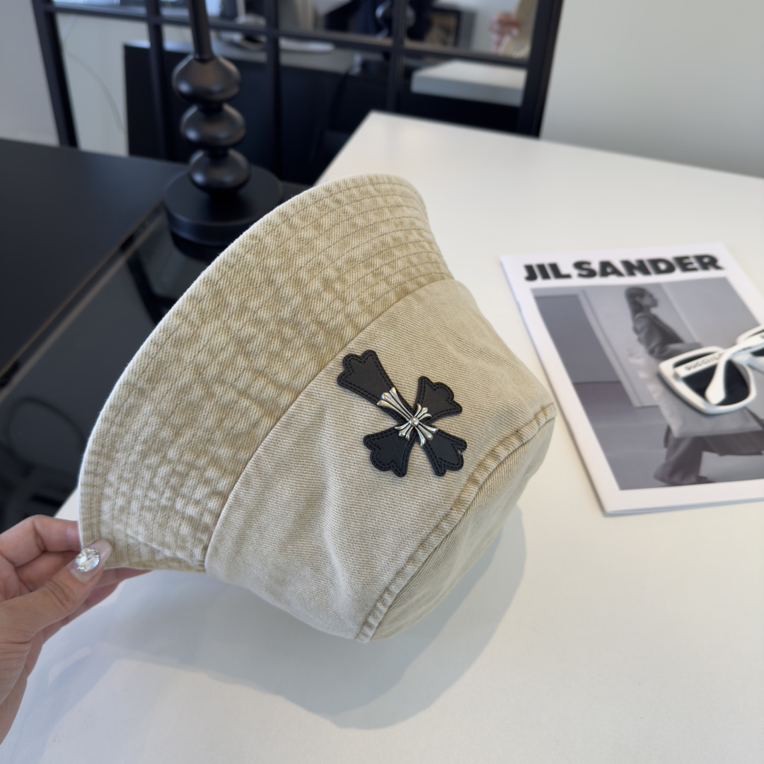 P克罗心新款遮阳渔夫帽，头围57cm