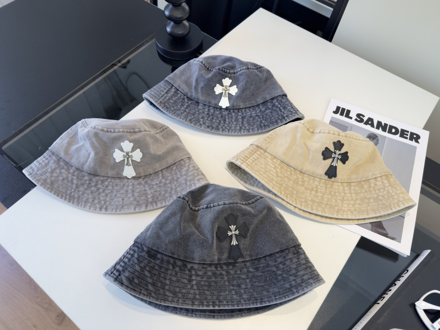 P克罗心新款遮阳渔夫帽，头围57cm