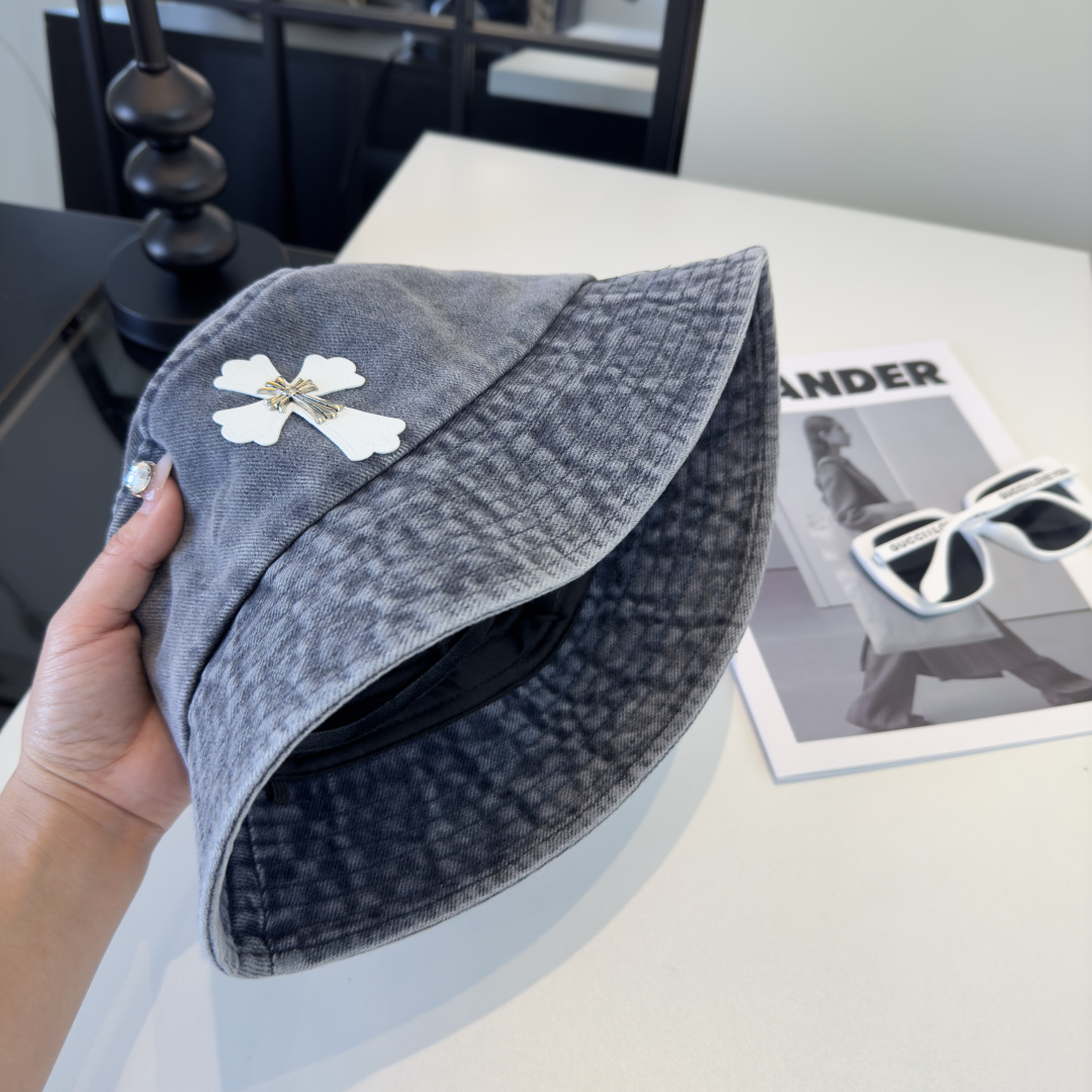 P克罗心新款遮阳渔夫帽，头围57cm