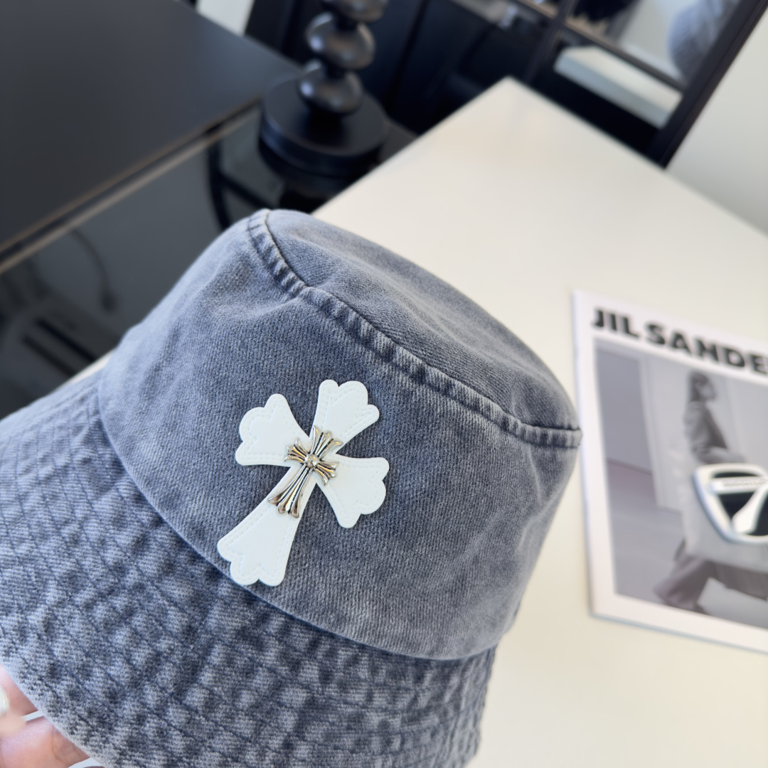 P克罗心新款遮阳渔夫帽，头围57cm