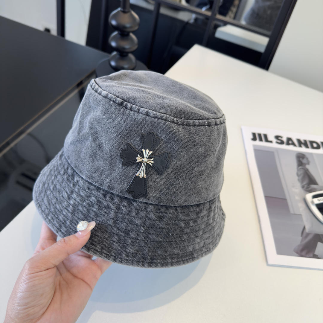 P克罗心新款遮阳渔夫帽，头围57cm