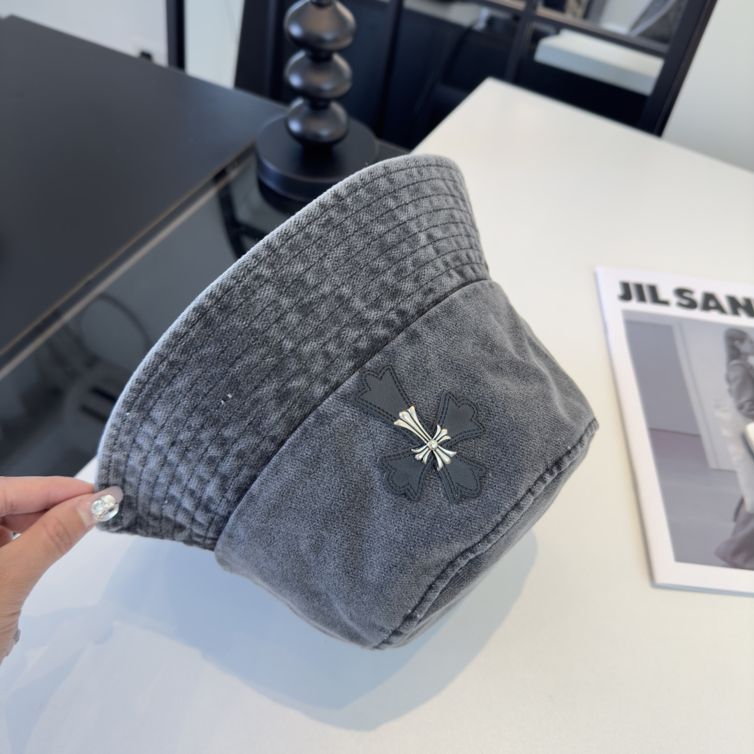 P克罗心新款遮阳渔夫帽，头围57cm